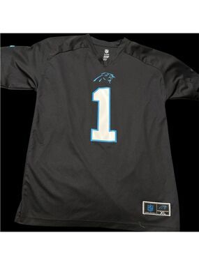 NFL Carolina Panthers Black and Blue Jersey